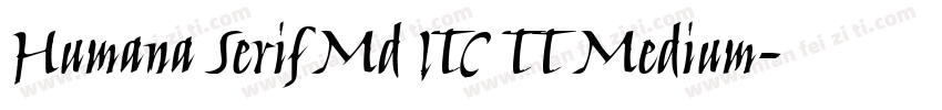 Humana Serif Md ITC TT Medium字体转换